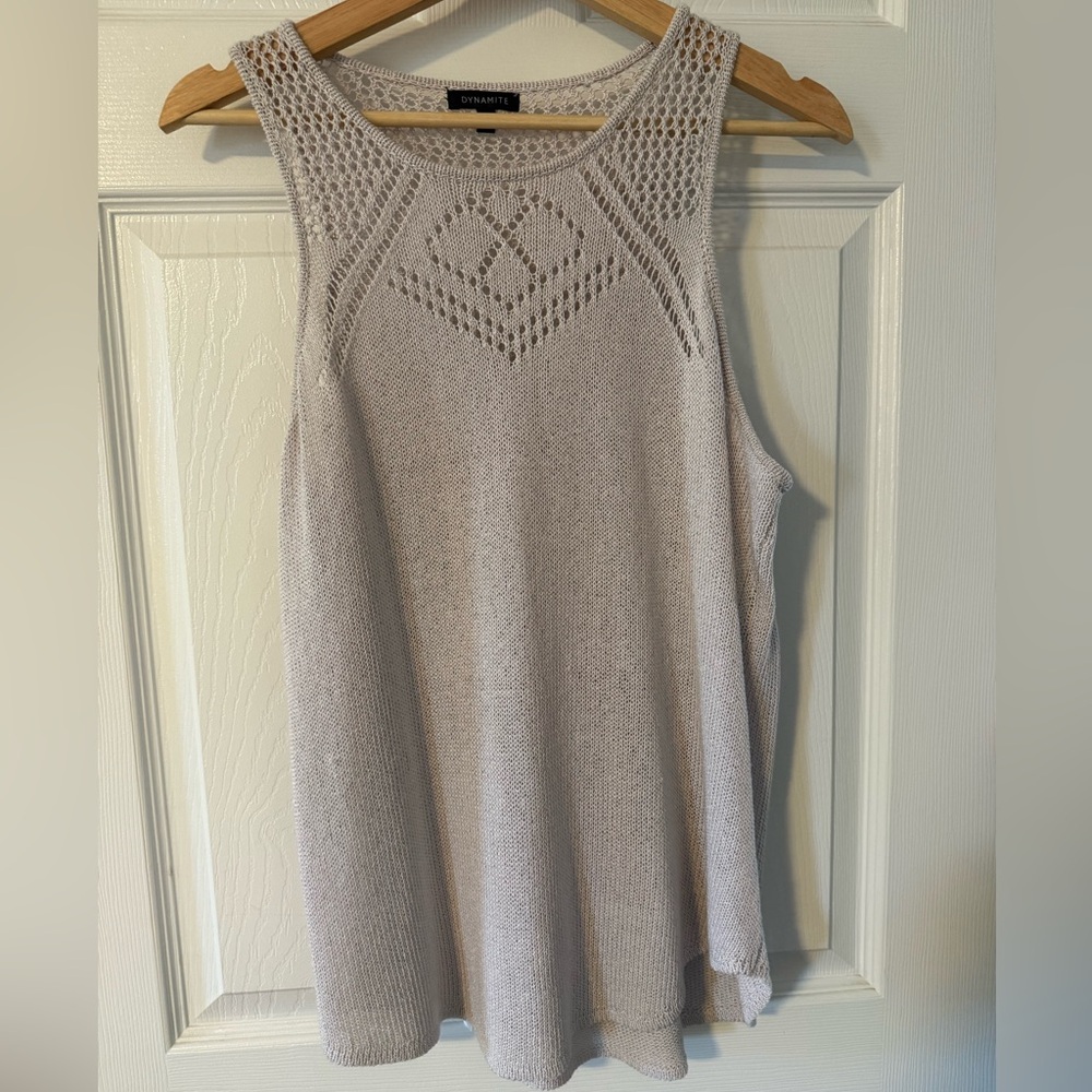 3/$20 Dynamite Soft Knit Tank Top in Cream